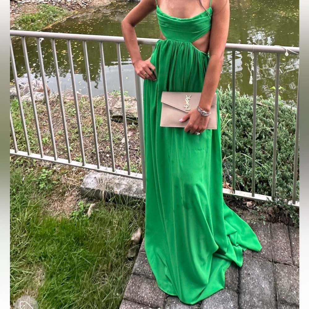 Sau Lee Green Maxi Dress